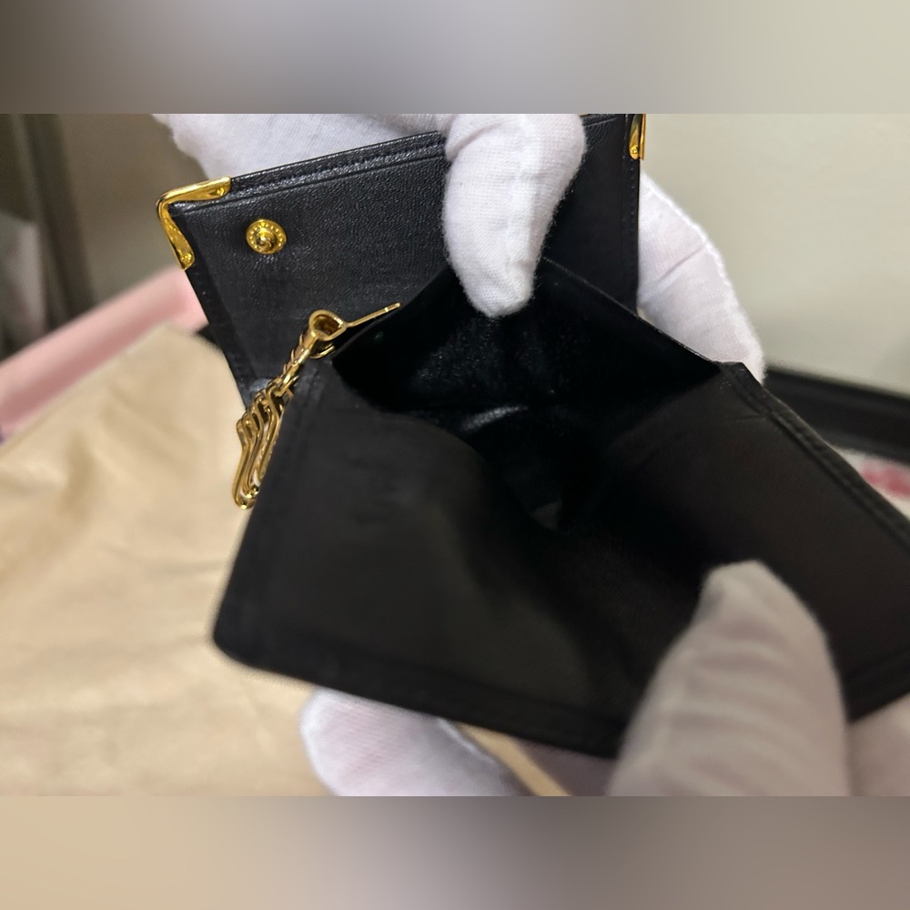 Balenciaga Black Leather Key Holder with Gold Hardware - Picture 6 of 6